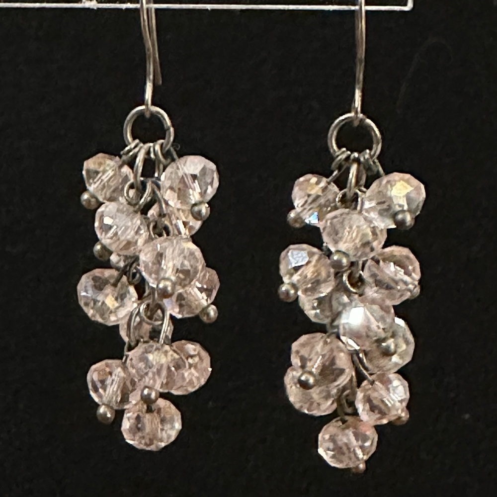 Light Pink Beaded Earrings